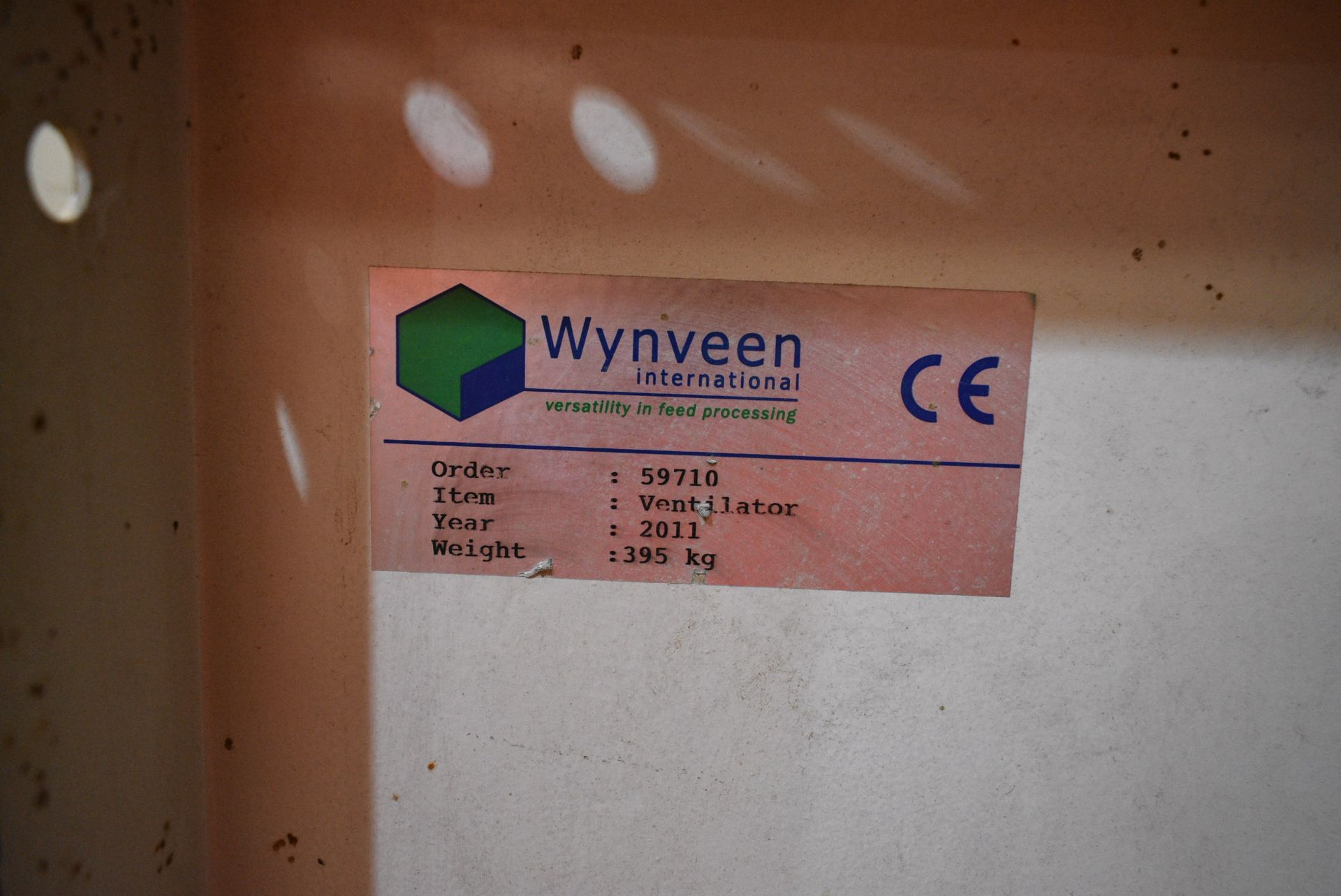 Wynveen CENTRIFUGAL FAN, serial no. 59716, year of - Image 3 of 3