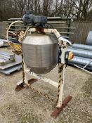 Stainless Steel Tilting Drum Mixer, approx. 700mm