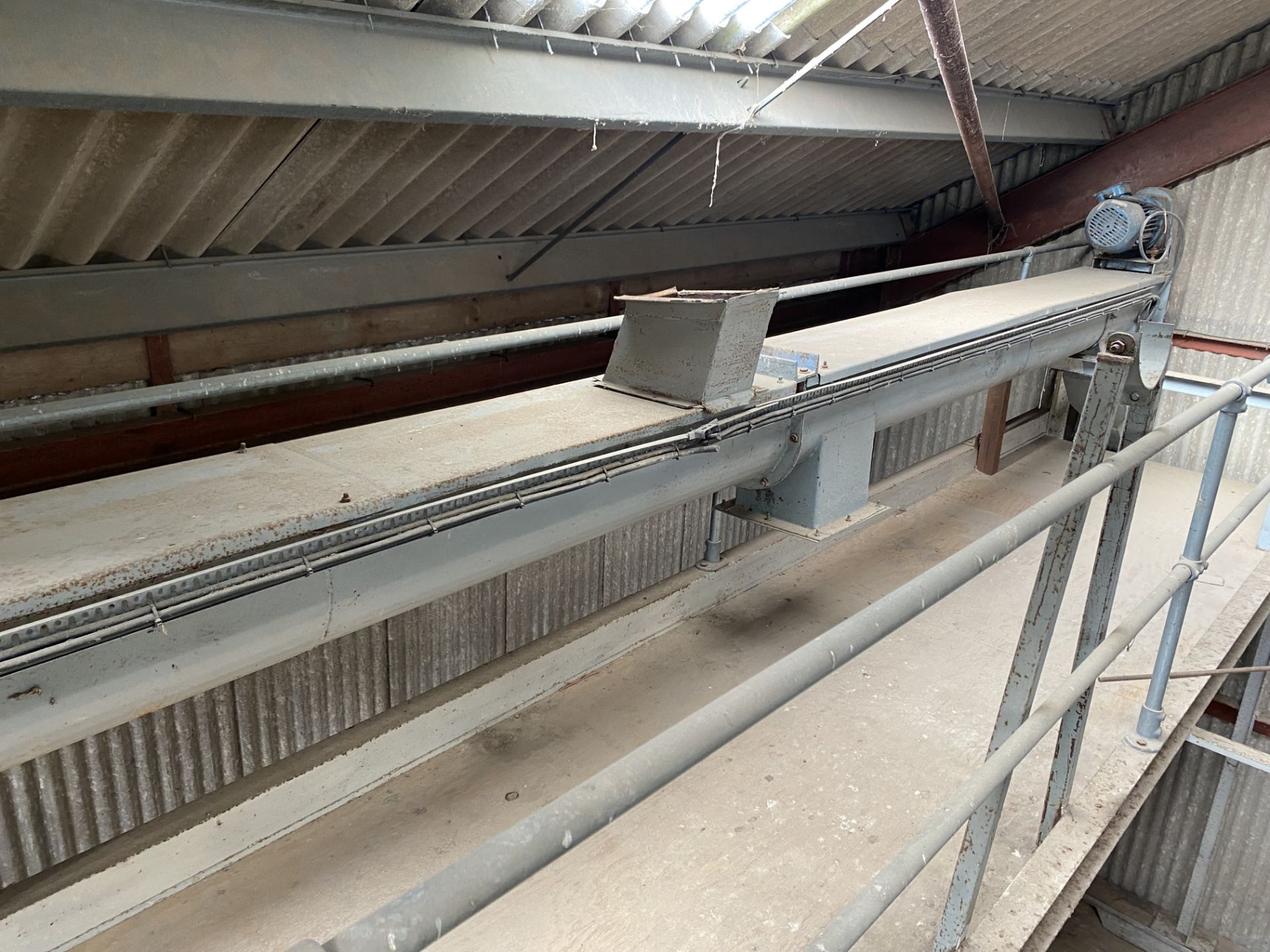 Bloomfields 250mm dia. Screw Conveyer, with eight discharge outlets, seven electric slides, year - Image 5 of 8
