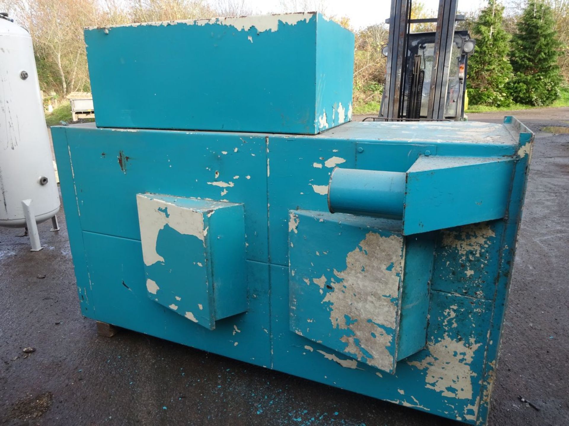 Heaton Green Sack Tip Dust Collection Unit, serial no. 2038, plant no. 62, free loading onto