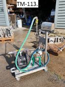 Verder VA-40 1.5in Air Diaphragm Pump, on mobile trolley, with pre-pump filter and lance (for