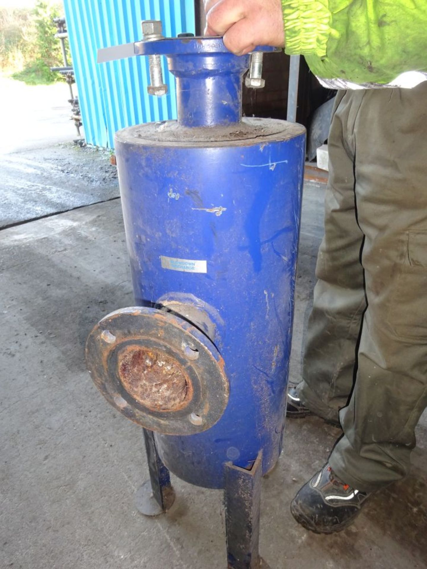 Fulton Blowdown Vessel, plant no. 57, dimensions approx. 3in inlet/outlet, capacity 16L, free - Image 4 of 4