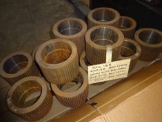 14 x Milltech 185 Coarse Fluted Roll Shells (understood to be new/ unused), free loading onto