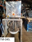 Unitrans Stainless Steel 70mm Transfer Pump, with pneumatic controls, mobile mounted on a