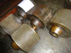 Five x Paladin 600/170 Dimpled Roll Assemblies (understood to be new/ unused), free loading onto