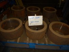 Six x CPM7800 Dimpled Roll Shells (understood to be new/ unused), free loading onto purchaser's