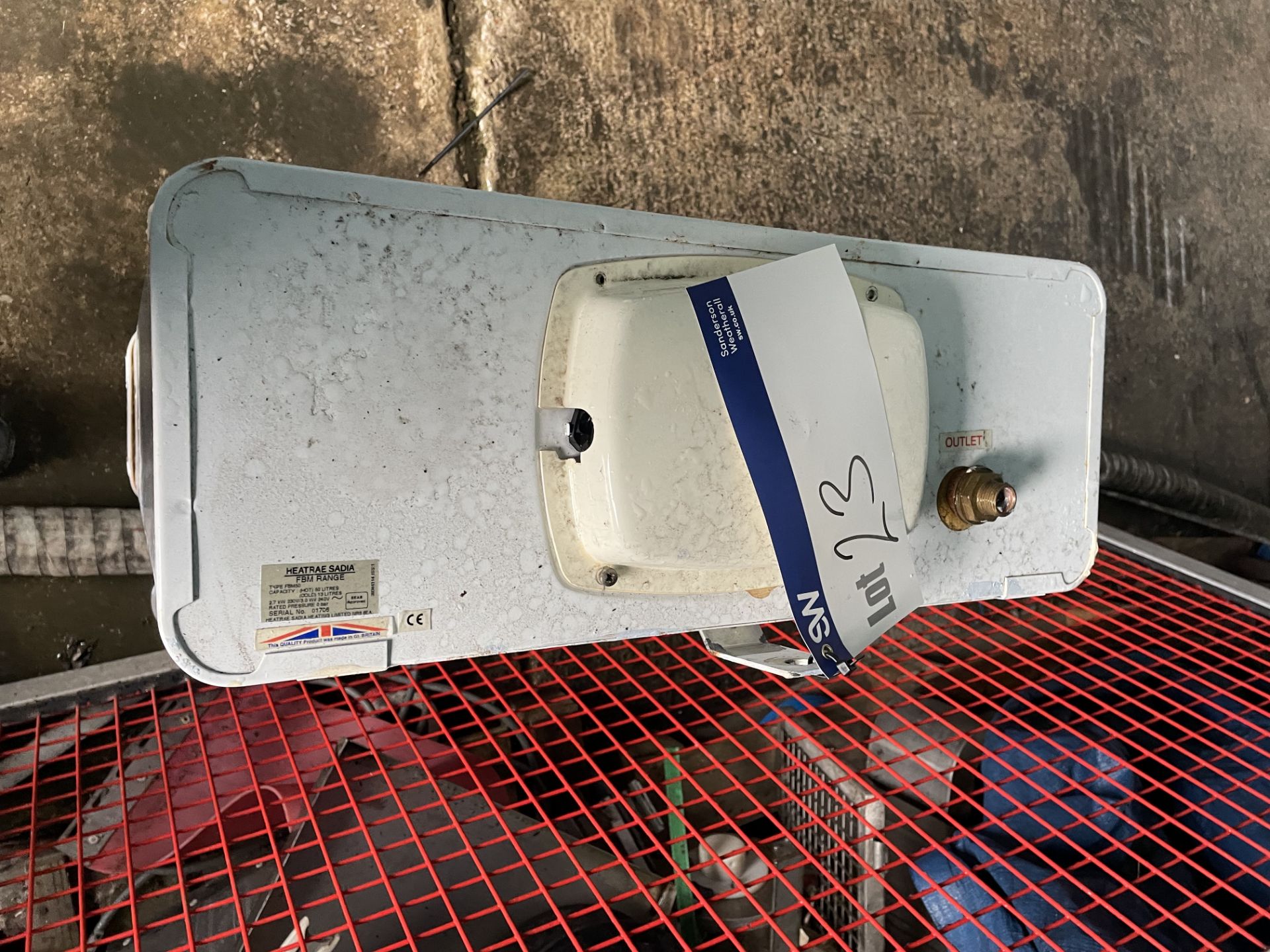 Heatrae Sadia FBM50 Water Heater, serial no. 01706 - Image 3 of 4