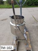 Coldstream 20L Stainless Steel Jacketed Tilting Pan, 25mm bottom outlet, free loading onto