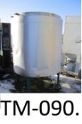 John Dore 2000L Stainless Steel Open Top Cone Bottom Tank, which is insulated and clad in Aluminium,