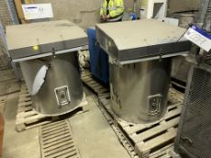 Two Wam Silotop RO1 Stainless Steel Silo Venting Units, serial no. PFSC05084 and PFSC16950. Site