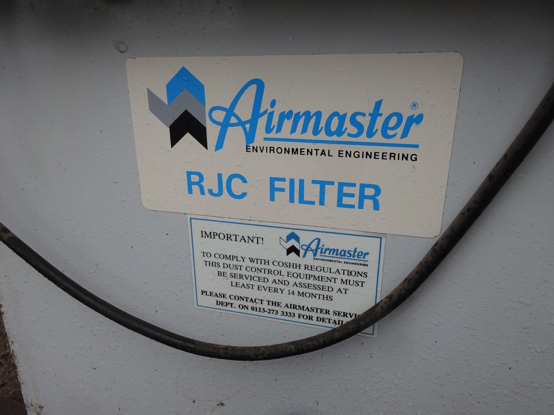 Airmaster RJC 18 1 36 Filter Unit, serial no. 971183052, plant no. 34, free loading onto purchaser’s - Image 2 of 4