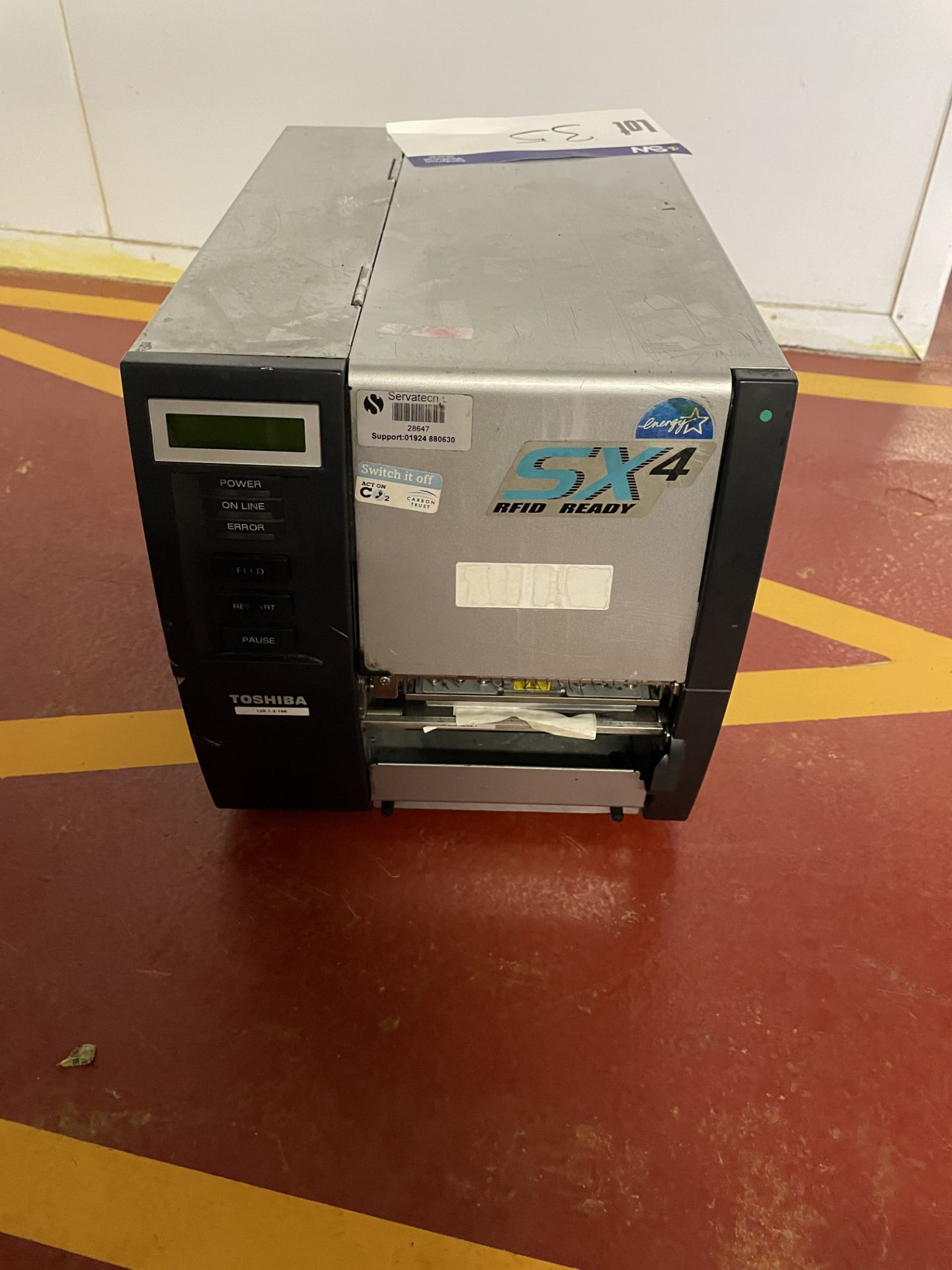 Toshiba SX4 RFID READY Label Printer, serial no. 2