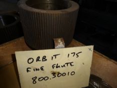 Orbit 175 Fine Fluted Roll Shell (understood to be new/ unused), free loading onto purchaser's