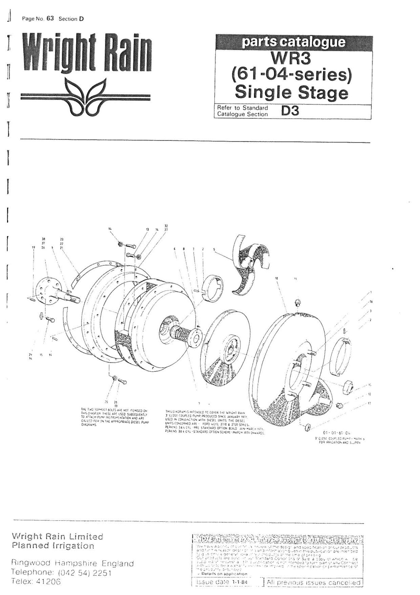 Ford 2722 WRF43 Water Cooled Four Cylinder Diesel Engine (formerly used for irrigation pump), - Image 15 of 17