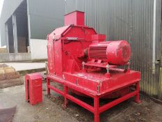 Cormall Type 1300/800 Hammermill, on base plate, with direct drive (believed to be 160kW),