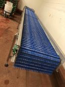 Introlux Belt Conveyor, approx. 600mm wide, 6.7m x 0.9m x 1.1m high overall, item located in Bury St