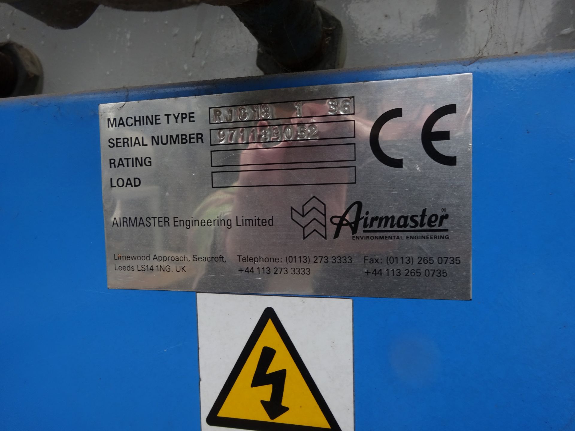 Airmaster RJC 18 1 36 Filter Unit, serial no. 971183052, plant no. 34, free loading onto purchaser’s - Image 3 of 4