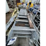 Eight Rise Galvanised Steel Staircase, approx. 2.9