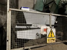 TWIN SHAFT DISC SHREDDER, approx. 1.2m wide, with geared electric motor drive (please note this