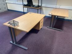Two Cantilever Framed Desks (Room 706)