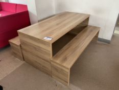 Dining Bench, with bench seats, 1.8m long (Dining