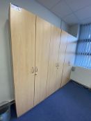 Three Double Door Cabinets (reserve removal until