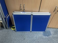 Collapsible Notice Boards, as set out against cabi