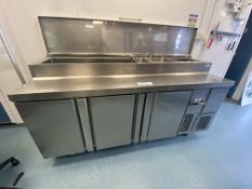 Infrico Chilled Stainless Steel Sandwich Prep Unit