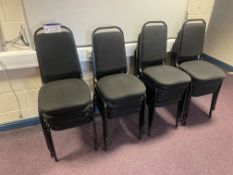 24 Fabric Upholstered Steel Framed Stand Chairs &