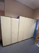 Three Triumph Double Door Steel Cabinets (Hallway