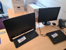 AOC LCD Monitor, with personal computer, serial no