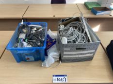 Assorted IT Equipment & Cables, including keyboard
