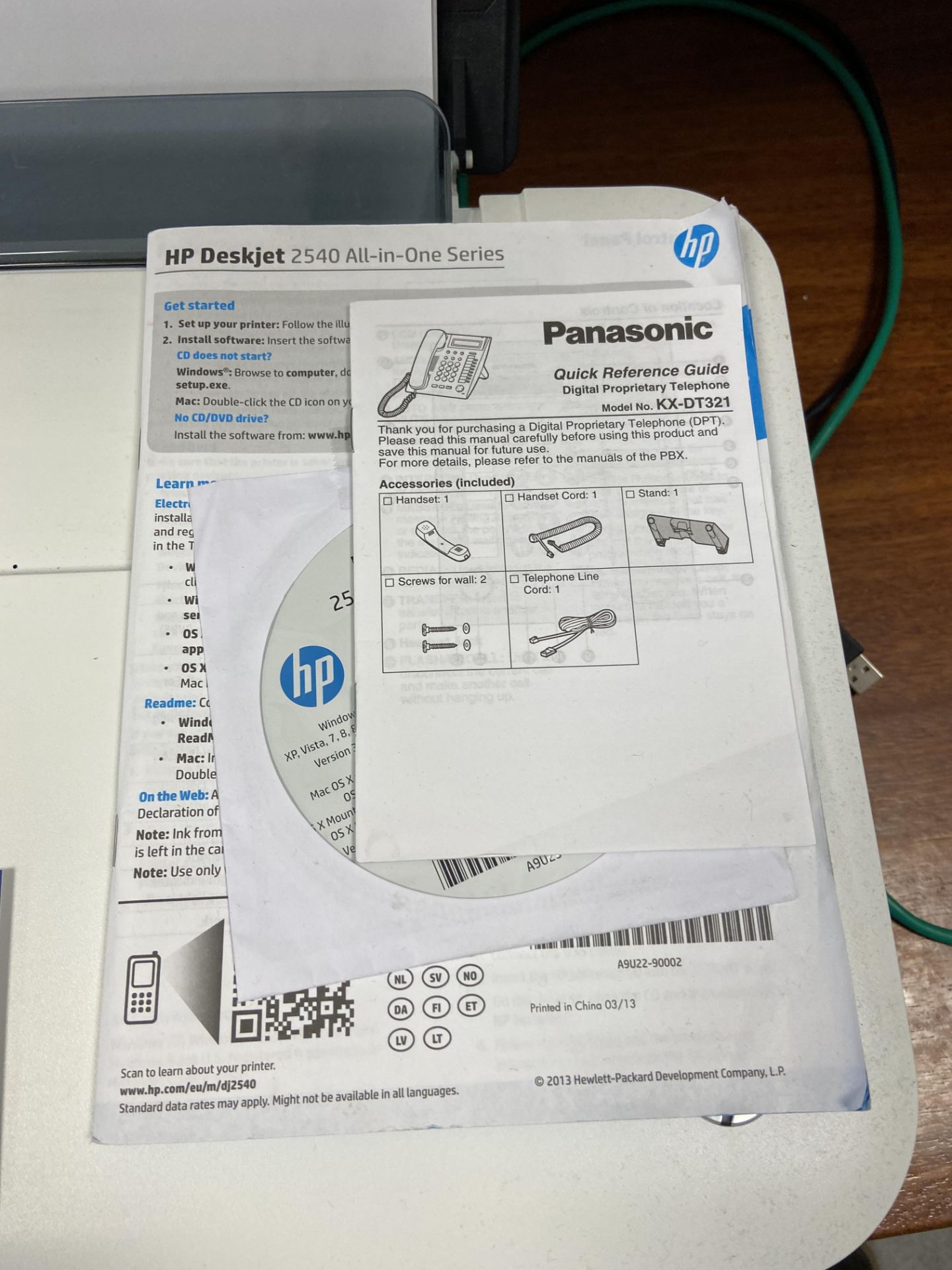 HP Deskjet 2540 Printer Scanner Copier (Room 816) - Image 2 of 2