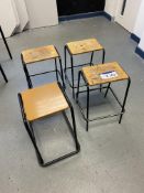 Four Steel Framed Stools (Room 136)