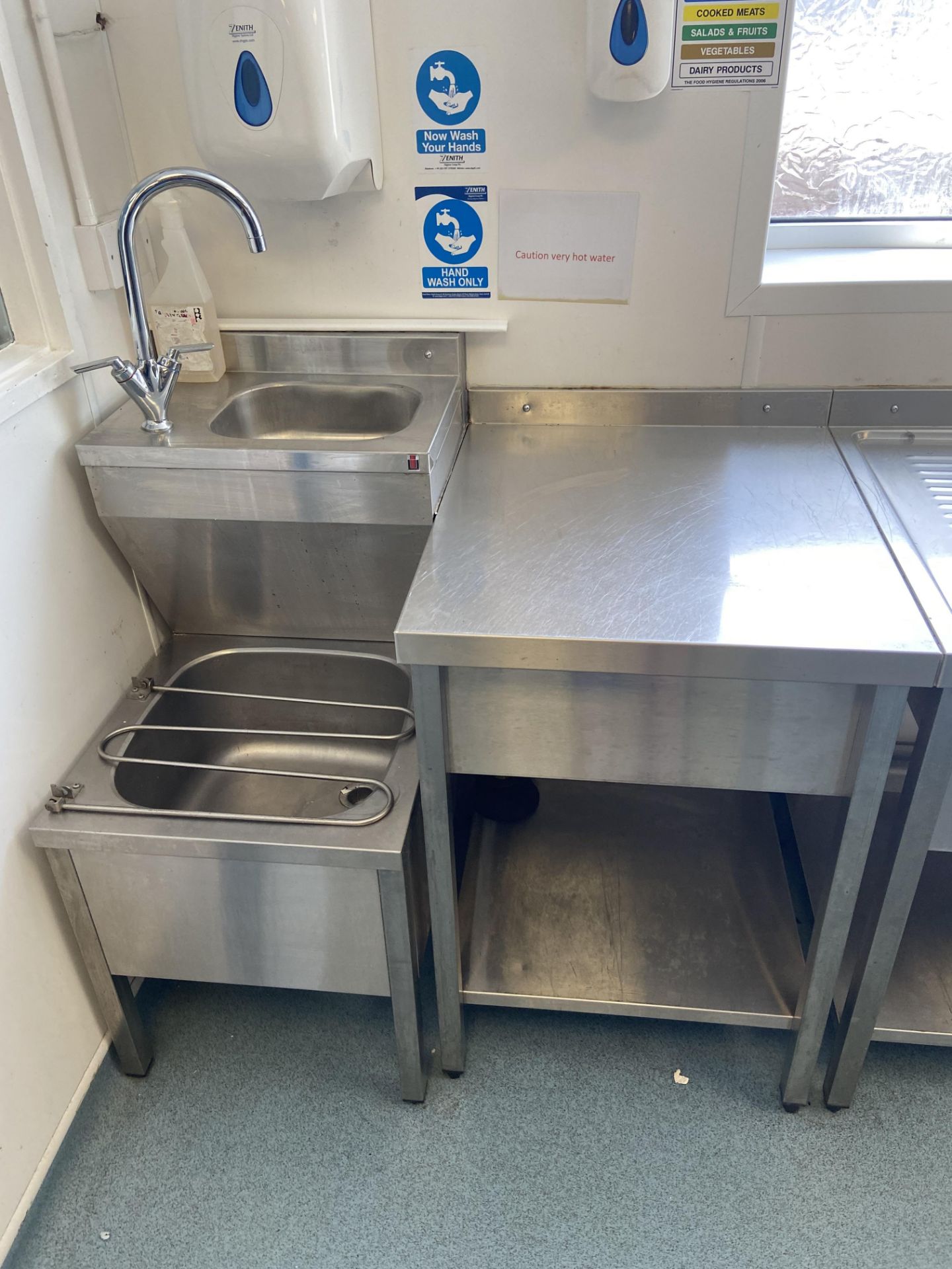 Stainless Steel Sink Unit, approx. 1.4m wide fitte - Image 3 of 3