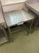 Stainless Steel Bench, approx. 600mm x 520mm (Nurs