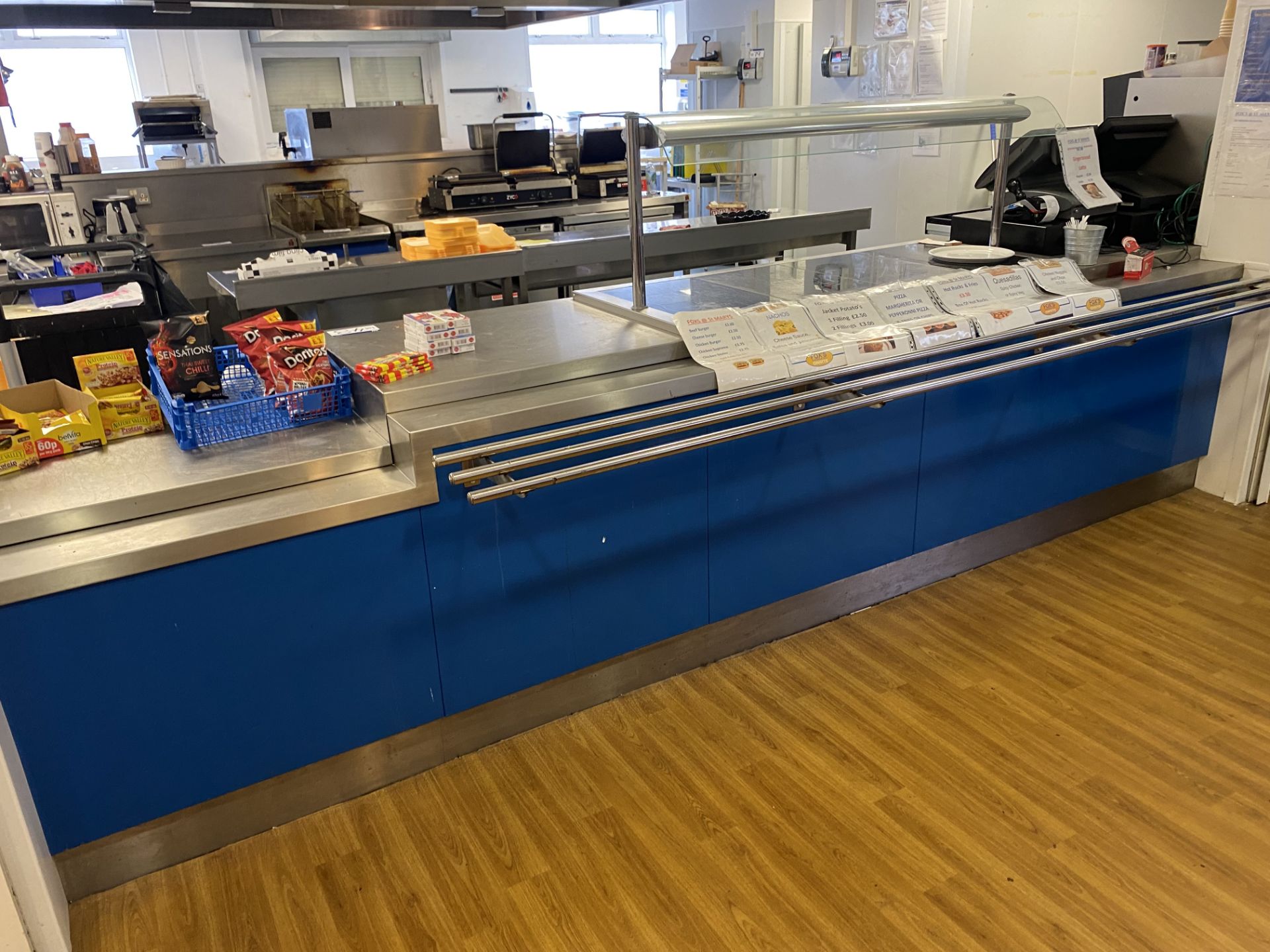 Stainless Steel Top Service Counter, approx. 3.8m - Image 4 of 4