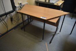 Steel Cantilever Framed Desk, with table (Room 134