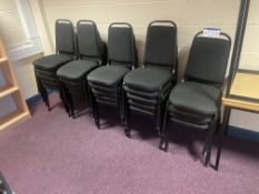 24 Fabric Upholstered Steel Framed Chairs (Room 70