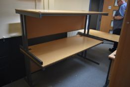 Two Cantilever Framed Desks (Room 134)