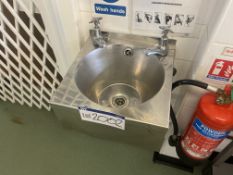 Stainless Steel Hand Wash Basin (pipes to be cappe