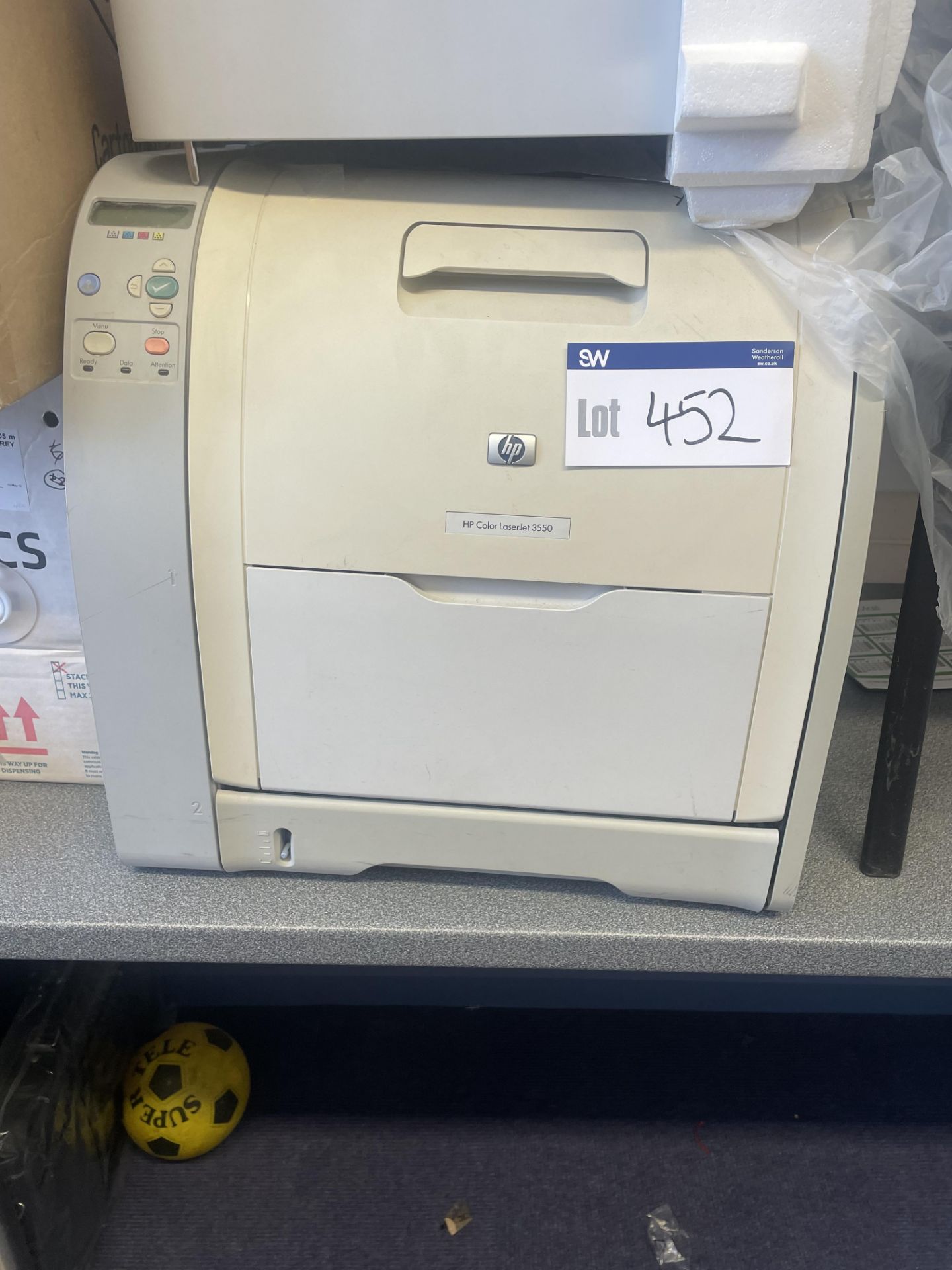 HP Color LaserJet 3550 Printer, with extension dra - Image 2 of 3