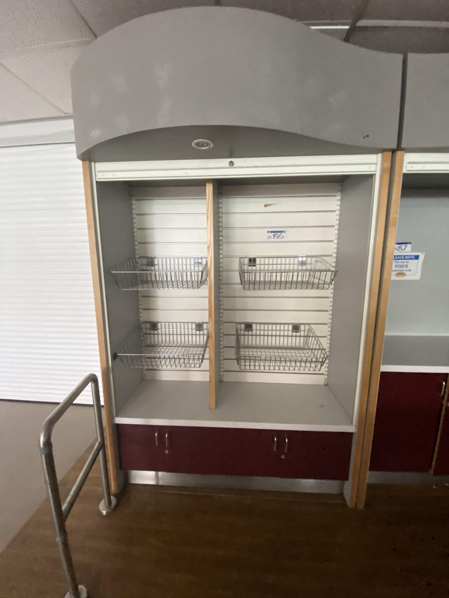 Roller Shutter Front Self-Service Cabinet (stock c