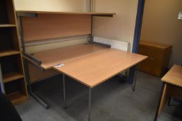 Two Cantilever Framed Desks & Table (Room 134)