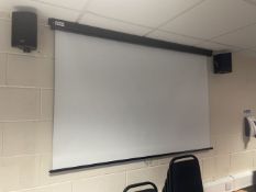 Vision Retractable Projector Screen, with Ariston