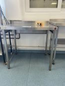 Stainless Steel Top Bench, approx. 890mm wide (con