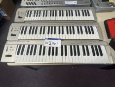Three Roland ED PC-300 Electric Midi Keyboard Cont