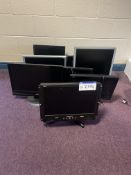 Eight Assorted Flat Screen Monitors (Room 605)