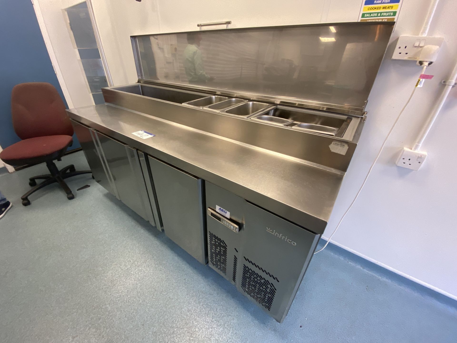 Infrico Chilled Stainless Steel Sandwich Prep Unit - Image 2 of 5