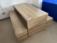 Dining Bench, with bench seats, 1.8m long (Dining